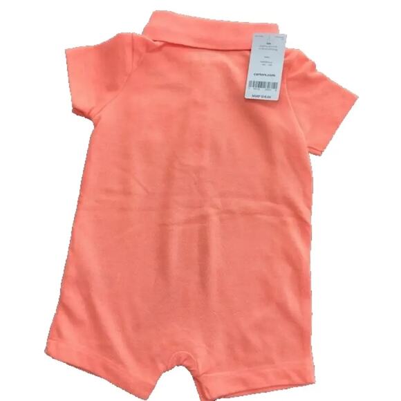 Carter's Boys Polo Rompe Size 6 Month’s NWT - Picture 2 of 2